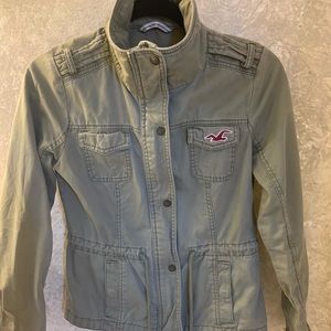 Hollister army green jacket size S.